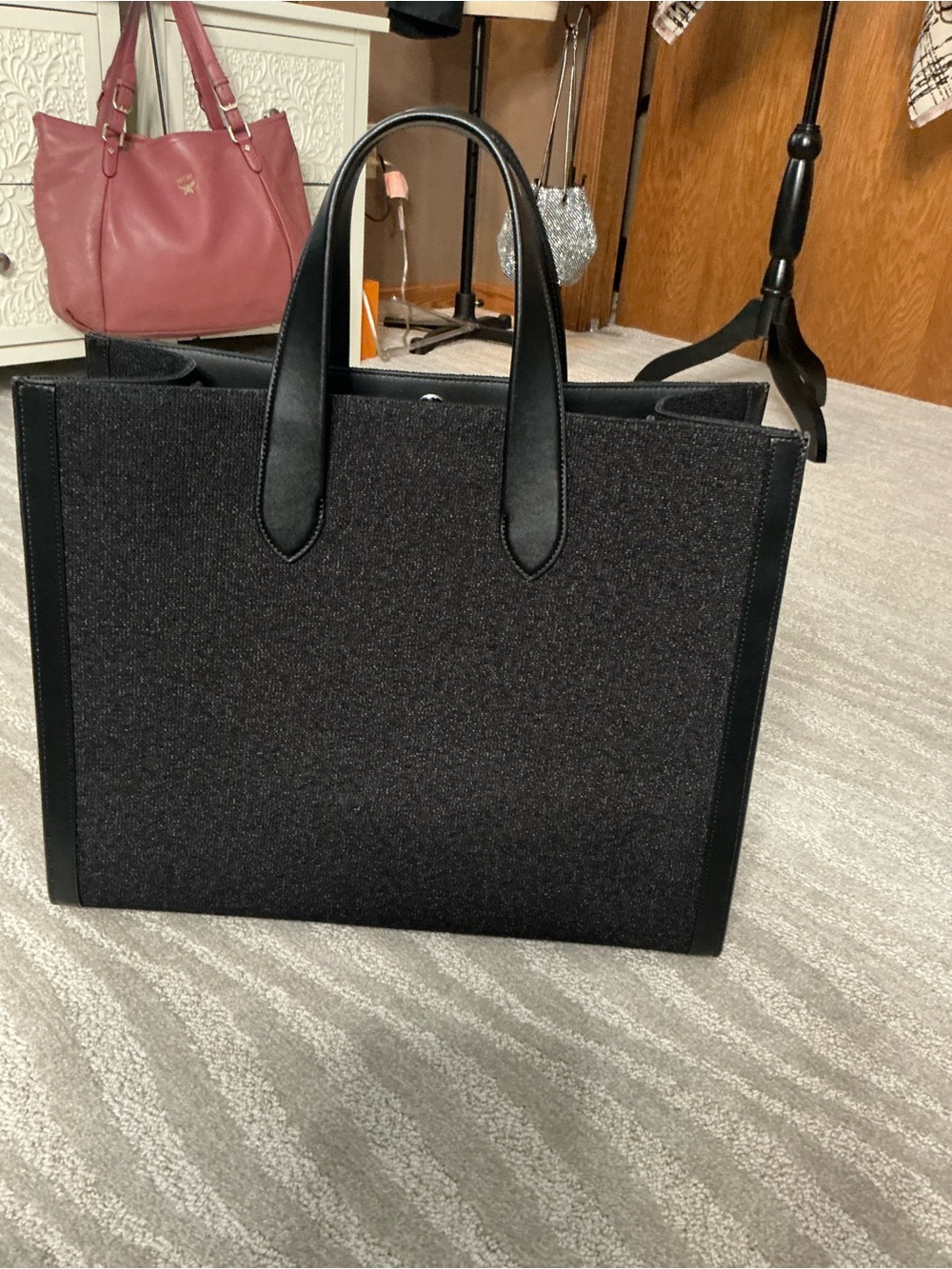 Kate Spade Manhattan Vintage Car Embellished Large Tote Rare - Picture 9 of 11